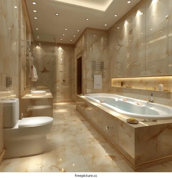 Luxury Elegant Modern Bathroom Interior Design