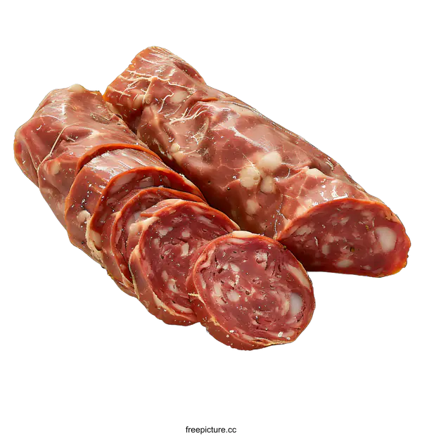 [Transparent Background PNG]sliced sausage