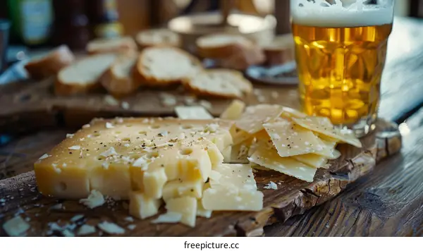 Craft Beer and Vintage Cheese Board