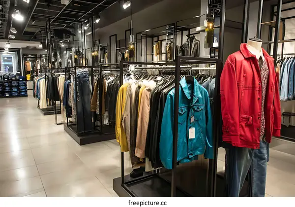 Modern Menswear Fashion Retail Display