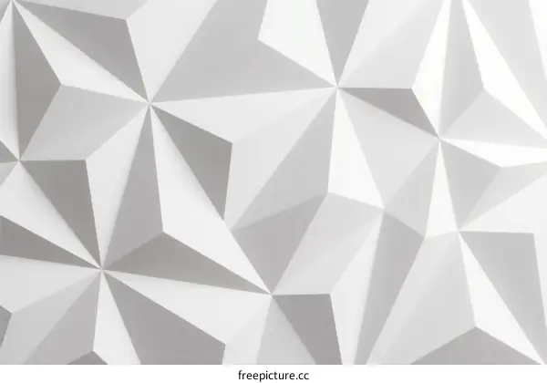 Modern Geometric Pattern with Triangular Shapes and White Tones