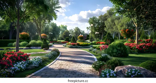 Garden landscape design renderings