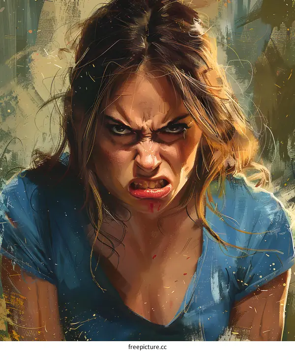 portrait of a determined woman