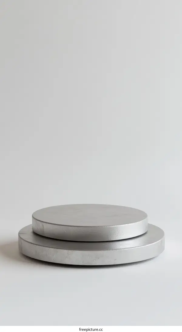 Modern Minimalist Silver Display Pod