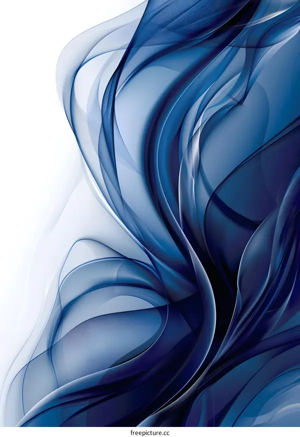 Blue Abstract 3D Rendering Image