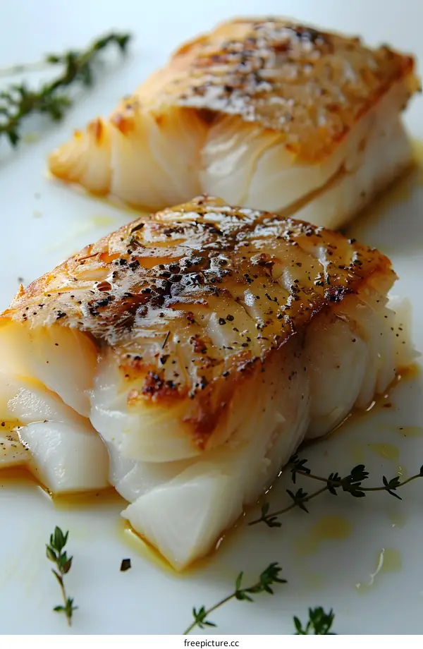Pan Seared Cod with Thyme