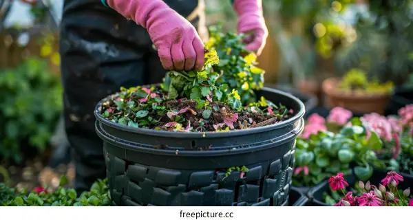 gardening with gloves
