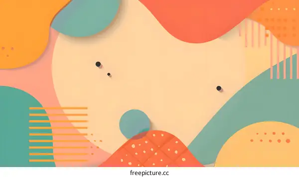 Abstract Colorful Shapes Background Design