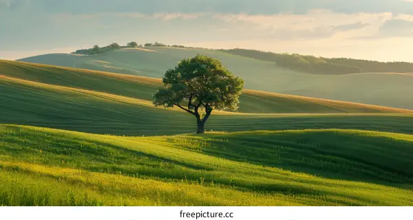 Lonely Tree on a Hill