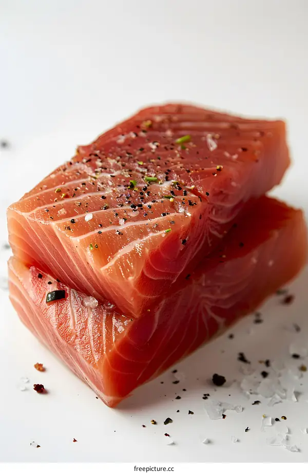 Fresh tuna steaks