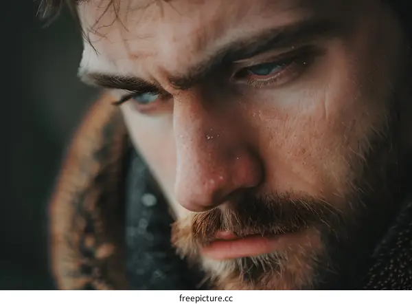 Portrait of a Bearded Man with Blue Eyes