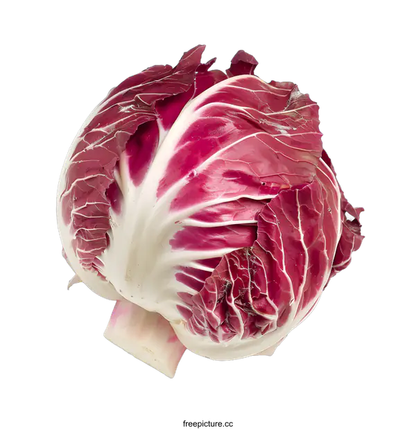 [Transparent Background PNG]Red Chicory Isolated on White Background