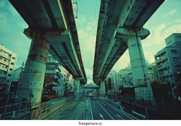 Elevated Train Tracks Create a Unique Urban Tapestry in Tokyo