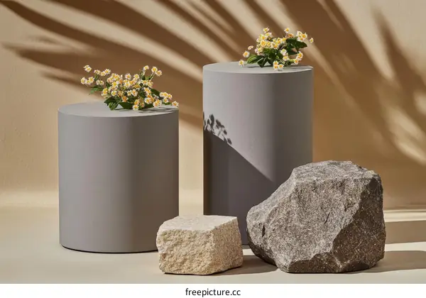 Stylish Minimalist Floral Still Life Display