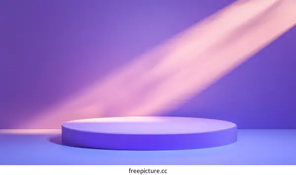 Purple Product Display Podium Stage