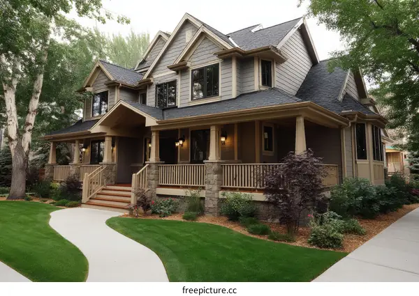 Beautiful Modern Farmhouse Exterior with Porch