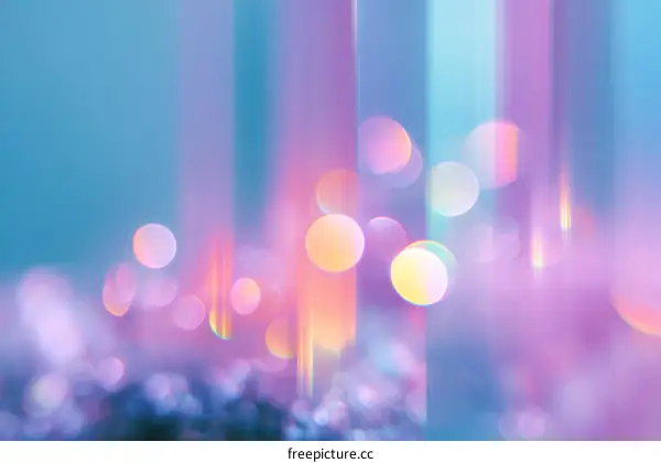 Abstract Pastel Light Bokeh Background Design
