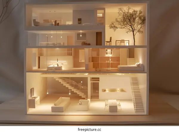 Modern Minimalist House Interior Design Model