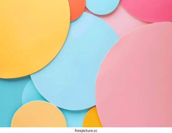 Colorful Abstract Circle Background Texture