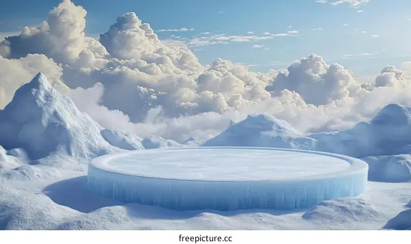 Icy Plateau Ice Rink Platform