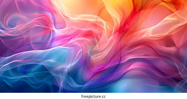 Colorful abstract silk