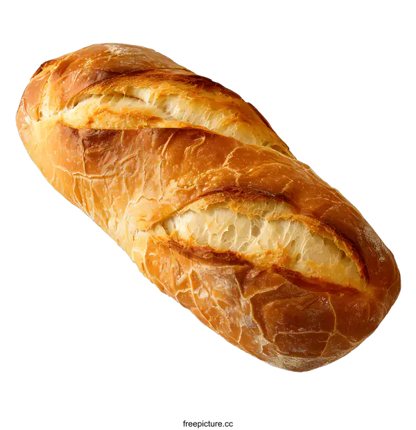 [Transparent Background PNG]Freshly Baked Loaf of Bread