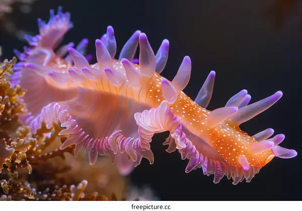 A beautiful and rare Glaucus Atlanticus also known as the blue dragon sea slug