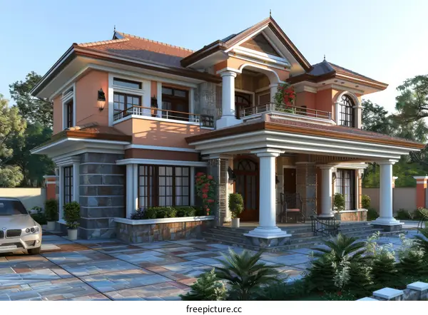 Exterior View of a Stunning Villa