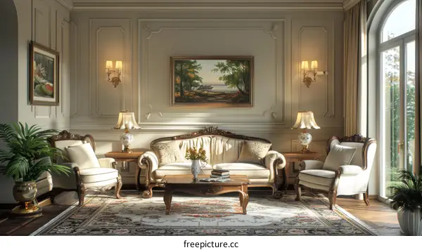 European Style Interior Design: A Warm and Inviting Living Room