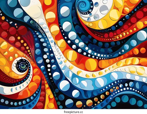 Colorful Dot Painting