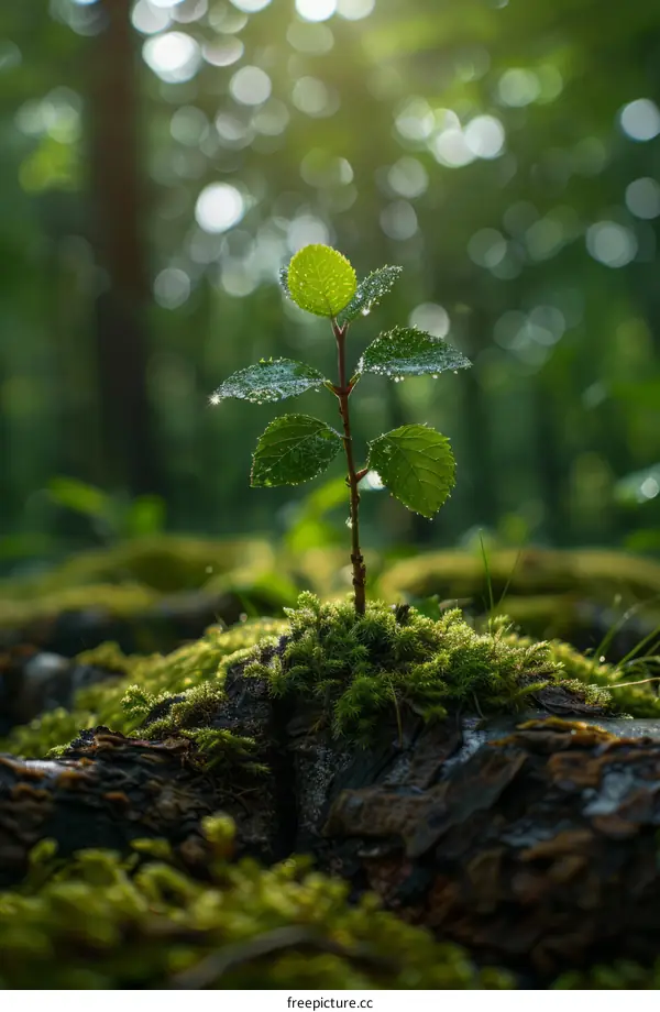 A Tiny Plant Thrives in Sunlight