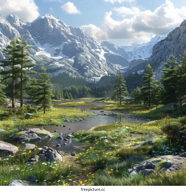 Mountain Lake Serenity