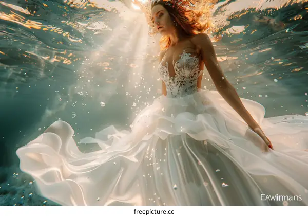 A Bridal Fantasy Underwater