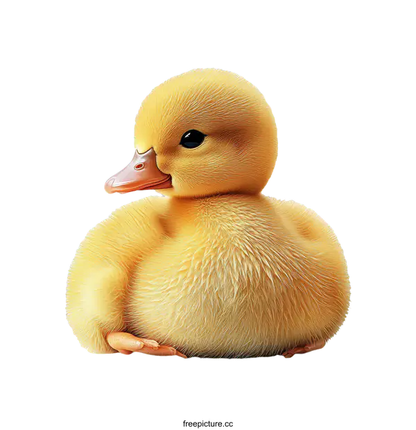 [Transparent Background PNG]Adorable Baby Duckling Close Up