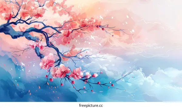 Cherry Blossoms in Full Bloom