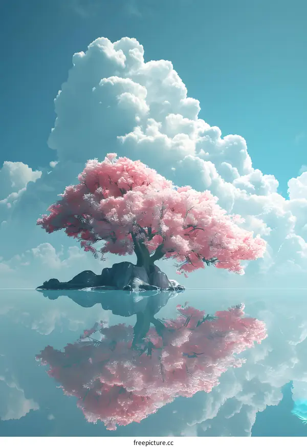 Lonely Sakura Tree