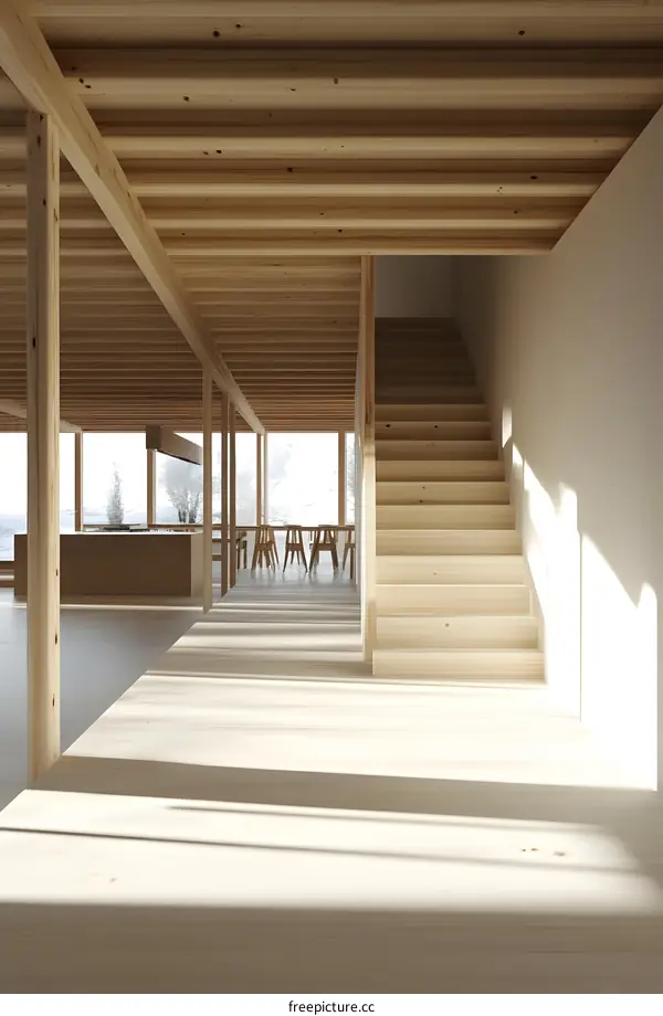 Modern Minimalist Wooden House Interior Design