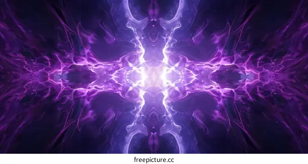 Purple Abstract Fractal