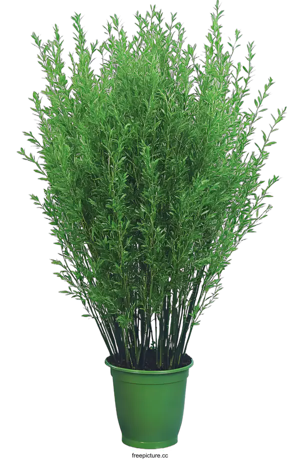 [Transparent Background PNG]Green Plant in a Green Pot