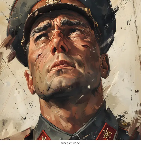 Portrait of a Soviet soldier
