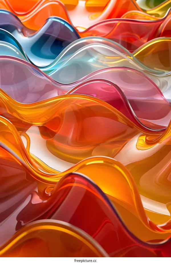 Colorful abstract waves