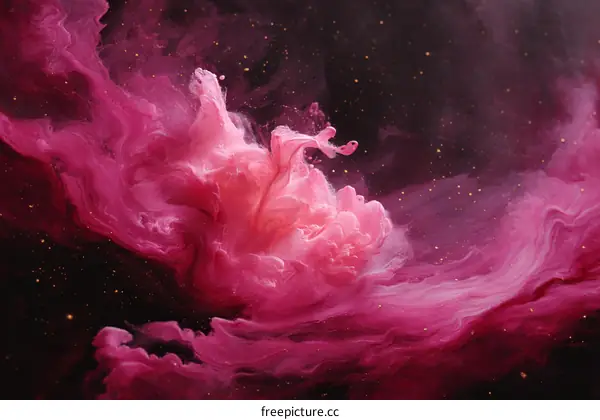 Abstract Pink and Dark Red Color Mixing