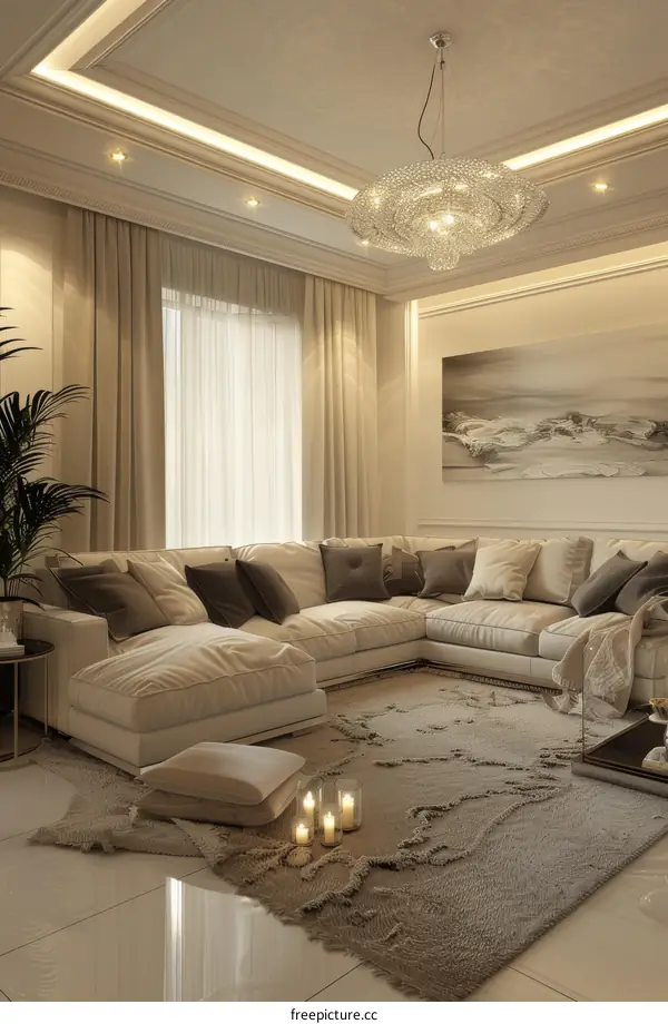 Modern minimalist living room