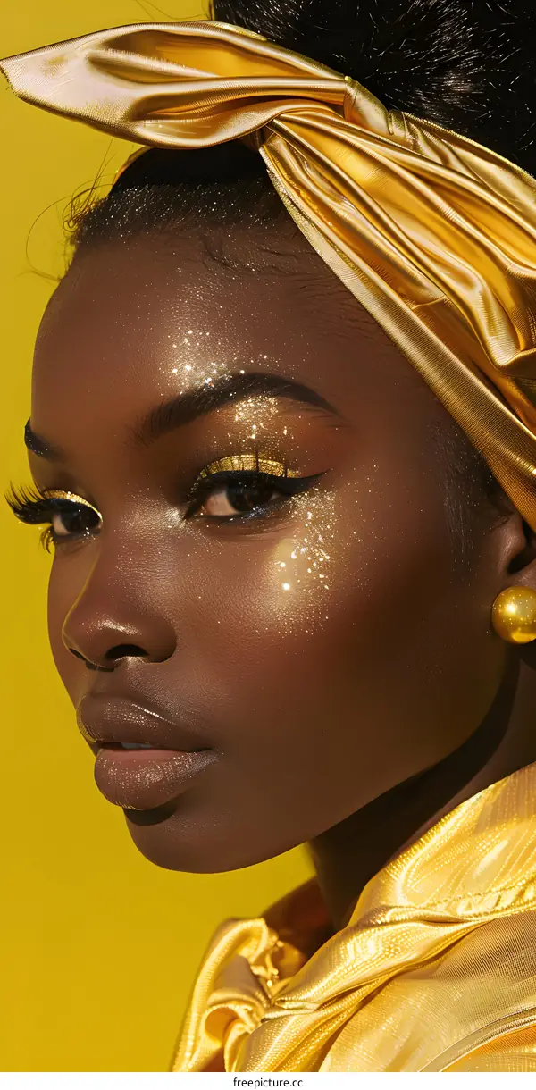Golden Glow Beauty Portrait