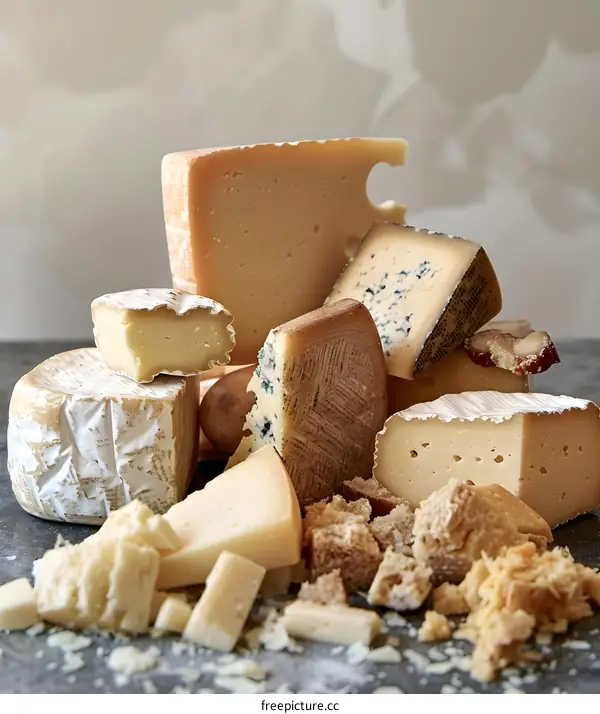 Assortment of Cheeses with Bread