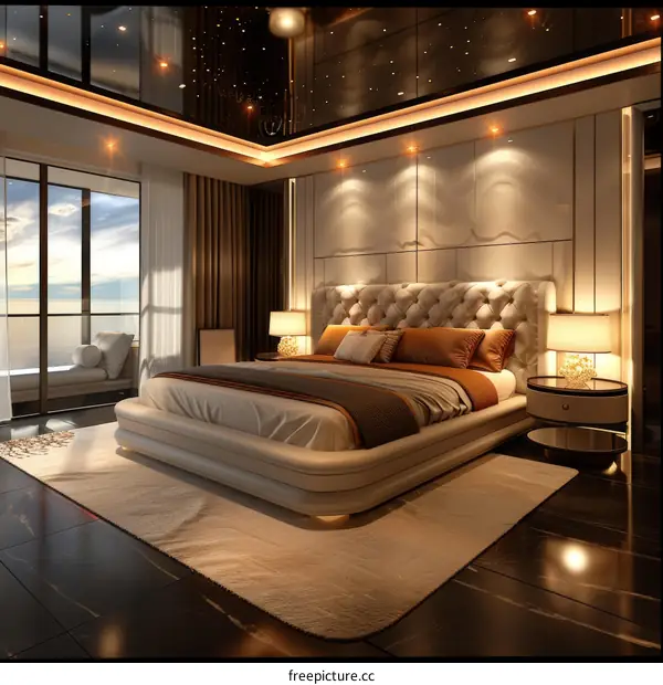 Luxury Bedroom Interior Design Illustration