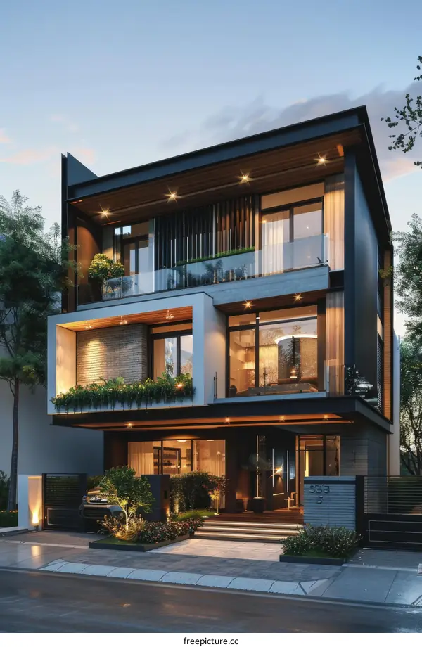 Modern Architectural Exterior Design of a House
