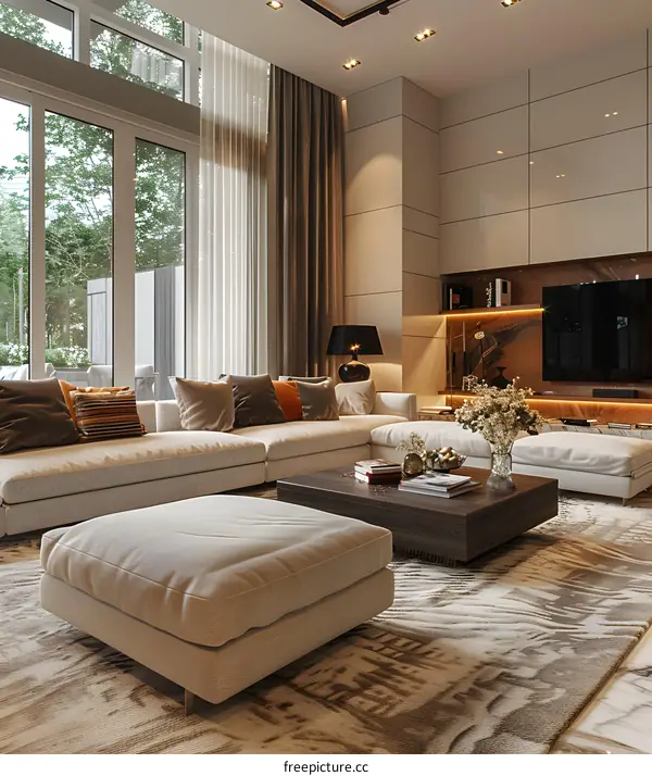 Modern minimalist living room