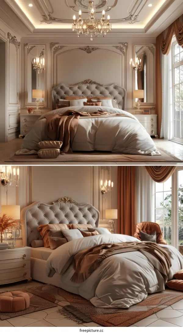 Luxury Bedroom Interior Design Illustration