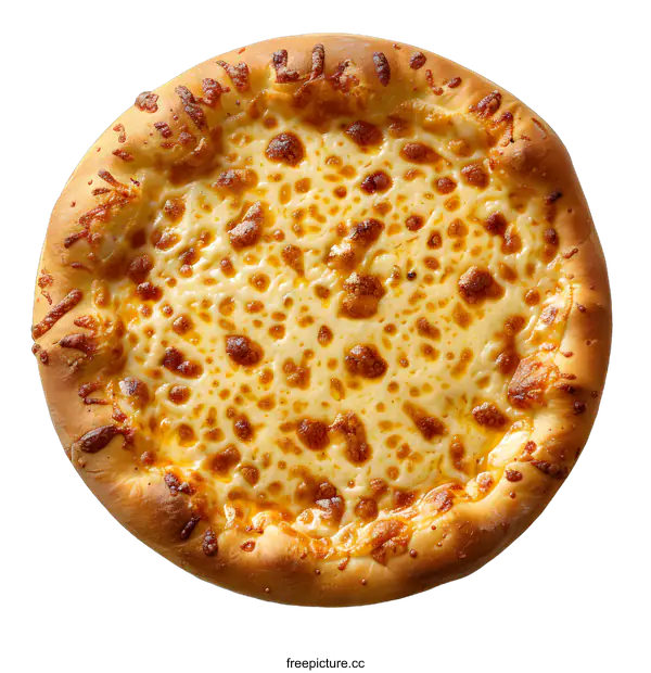 [Transparent Background PNG]Delicious Cheese Pizza on White Background